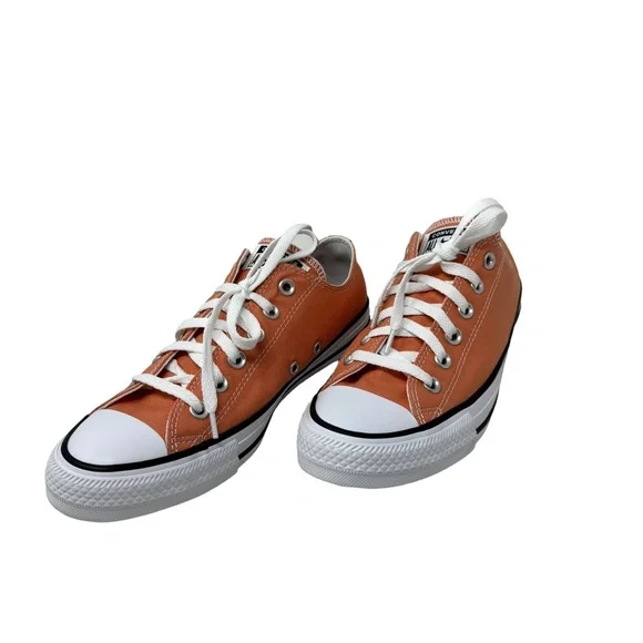 Converse Chuck Taylor Low Top Shoes Skate Peach Canvas Women's Size A02175C-WBP - Picture 5 of 10
